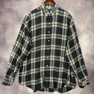 Vintage Ralph Lauren Flannel‎ Shirt Men's XL Cotton Pony Logo